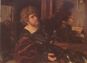 SAVOLDO, Giovanni Girolamo Portrait of the Artist (mk05)